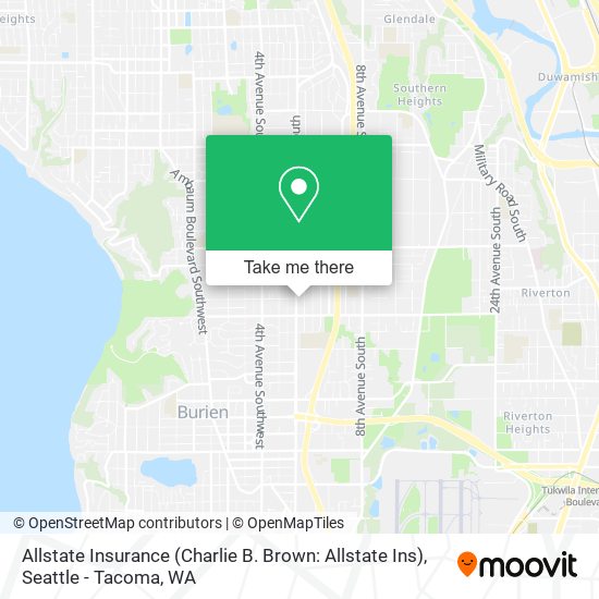 Allstate Insurance (Charlie B. Brown: Allstate Ins) map