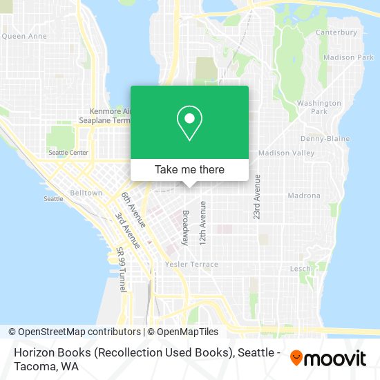 Mapa de Horizon Books (Recollection Used Books)