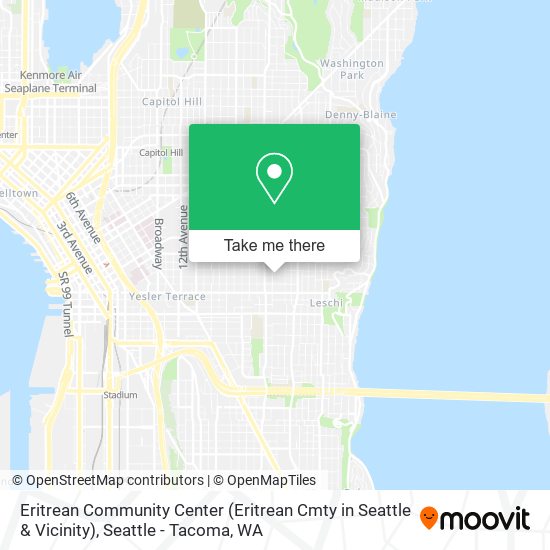 Mapa de Eritrean Community Center (Eritrean Cmty in Seattle & Vicinity)