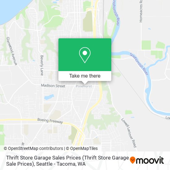 Mapa de Thrift Store Garage Sales Prices