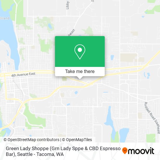 Mapa de Green Lady Shoppe (Grn Lady Sppe & CBD Espresso Bar)