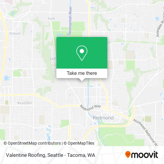 Valentine Roofing map