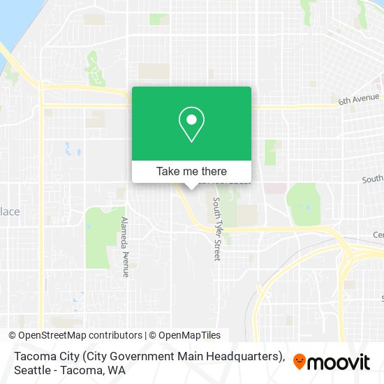 Tacoma City (City Government Main Headquarters) map