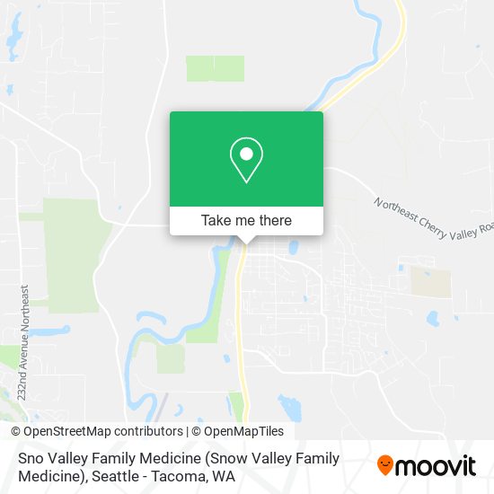 Sno Valley Family Medicine map