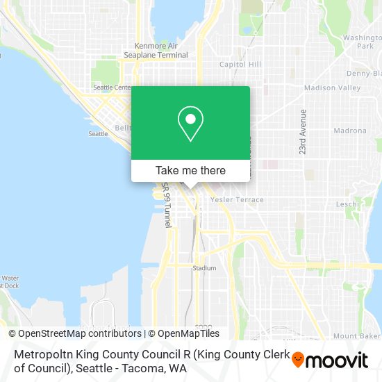 Mapa de Metropoltn King County Council R (King County Clerk of Council)