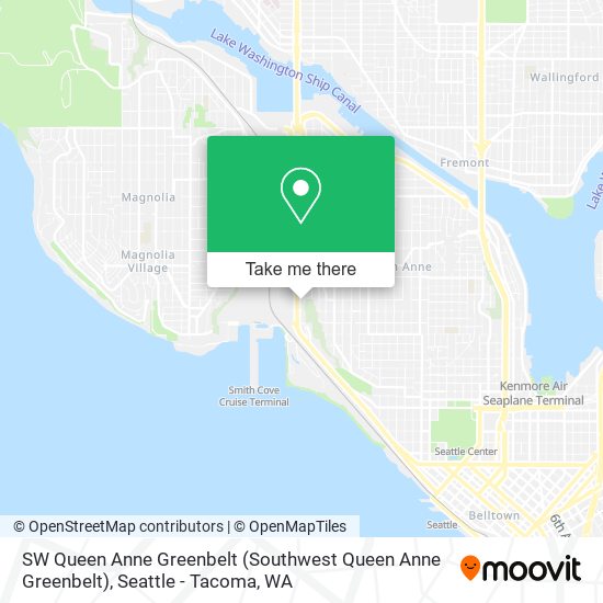 SW Queen Anne Greenbelt map