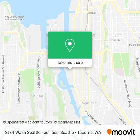 St of Wash Seattle Facilities map