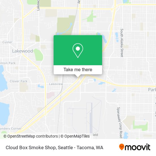 Cloud Box Smoke Shop map