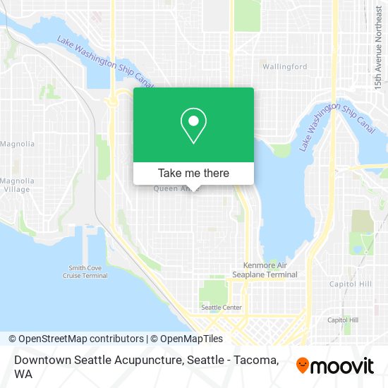 Downtown Seattle Acupuncture map