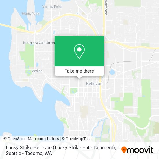 Mapa de Lucky Strike Bellevue (Lucky Strike Entertainment)