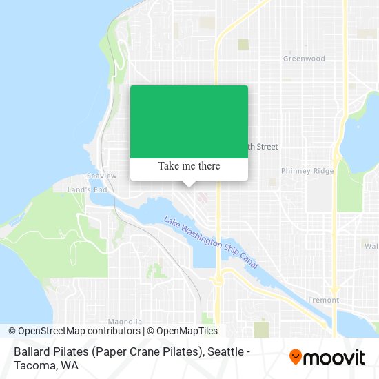 Ballard Pilates (Paper Crane Pilates) map