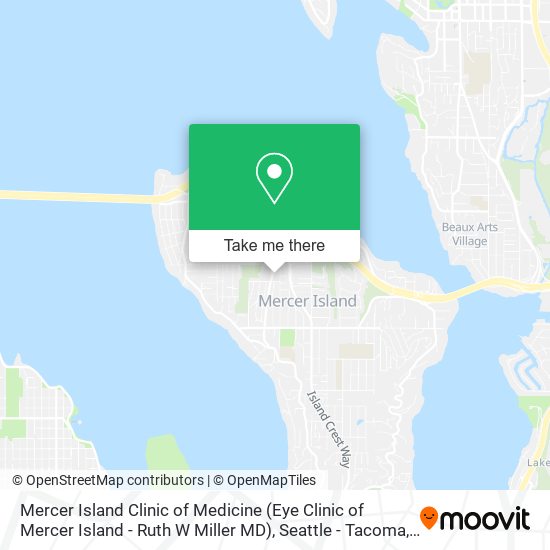 Mercer Island Clinic of Medicine (Eye Clinic of Mercer Island - Ruth W Miller MD) map