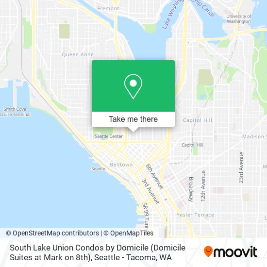 Mapa de South Lake Union Condos by Domicile (Domicile Suites at Mark on 8th)