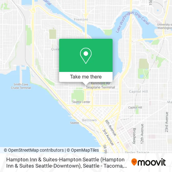 Mapa de Hampton Inn & Suites-Hampton Seattle