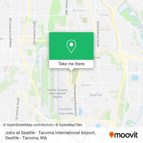 Mapa de Jobs at Seattle - Tacoma International Airport