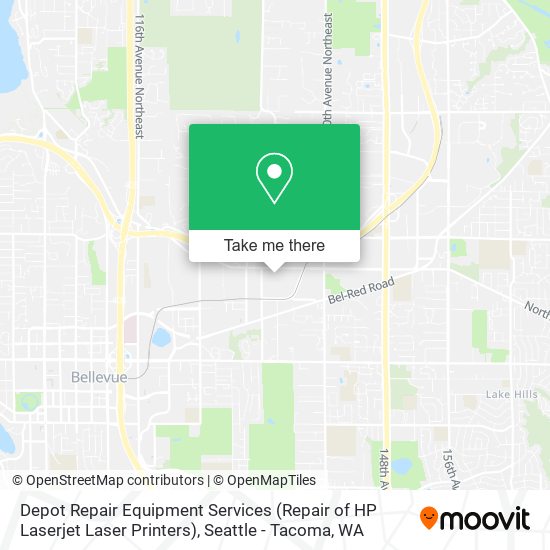 Depot Repair Equipment Services (Repair of HP Laserjet Laser Printers) map