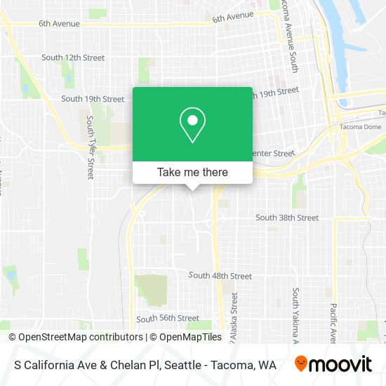 Mapa de S California Ave & Chelan Pl