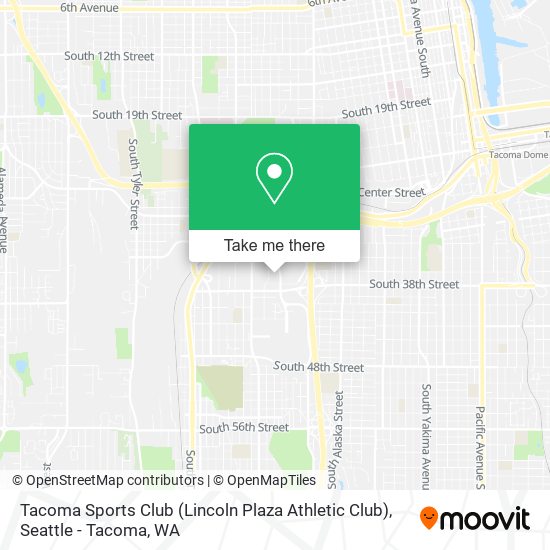 Mapa de Tacoma Sports Club (Lincoln Plaza Athletic Club)