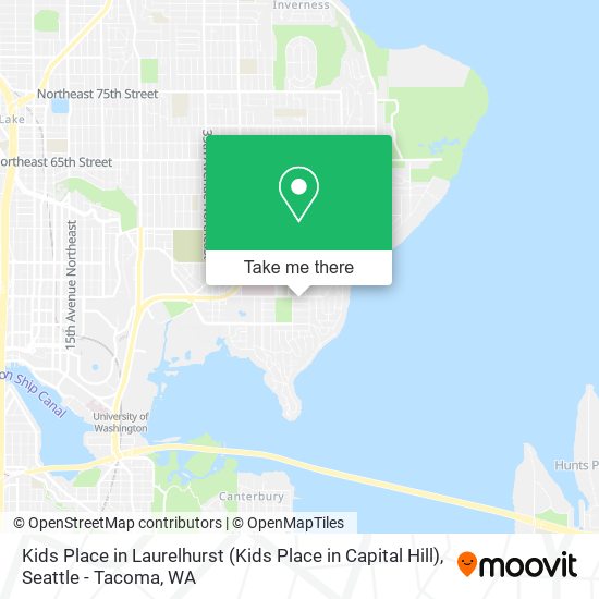 Mapa de Kids Place in Laurelhurst (Kids Place in Capital Hill)