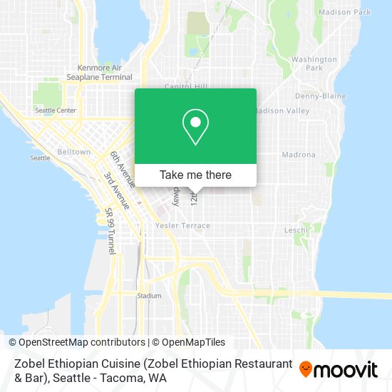 Mapa de Zobel Ethiopian Cuisine (Zobel Ethiopian Restaurant & Bar)