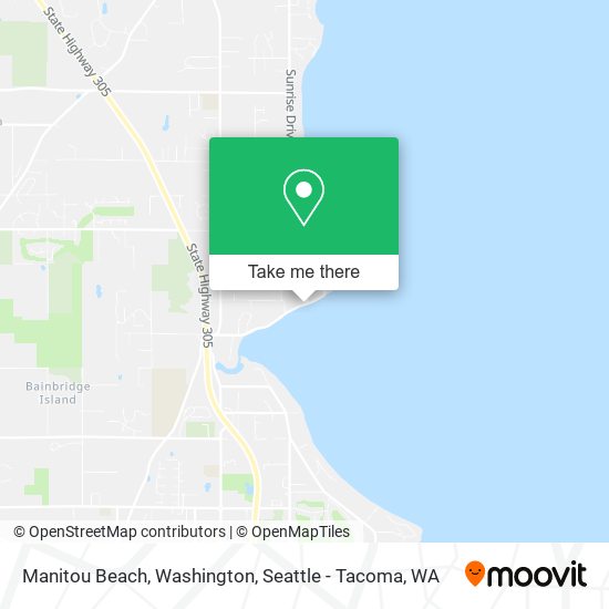Manitou Beach, Washington map