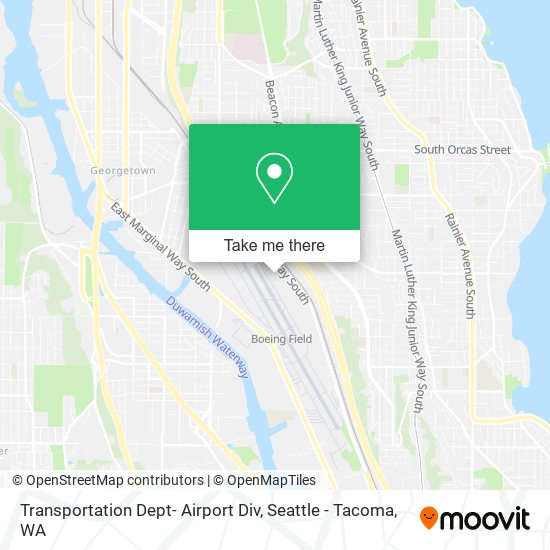 Mapa de Transportation Dept- Airport Div