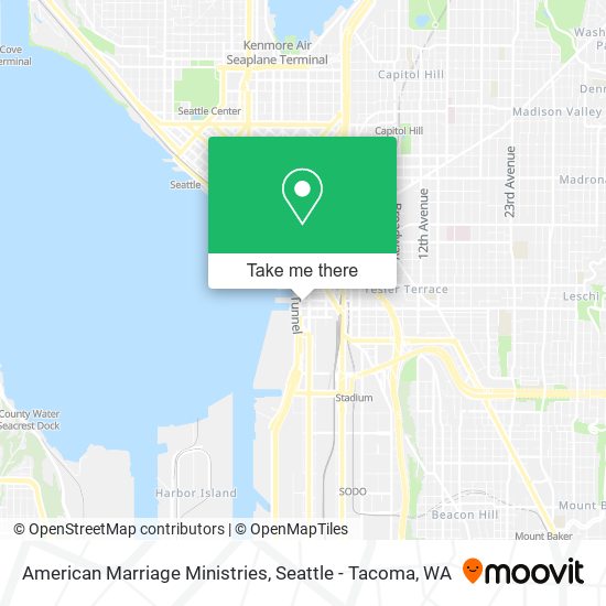 American Marriage Ministries map