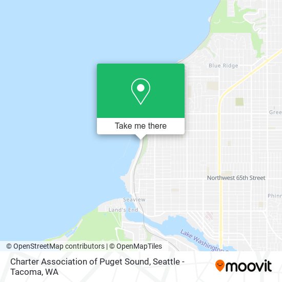 Charter Association of Puget Sound map