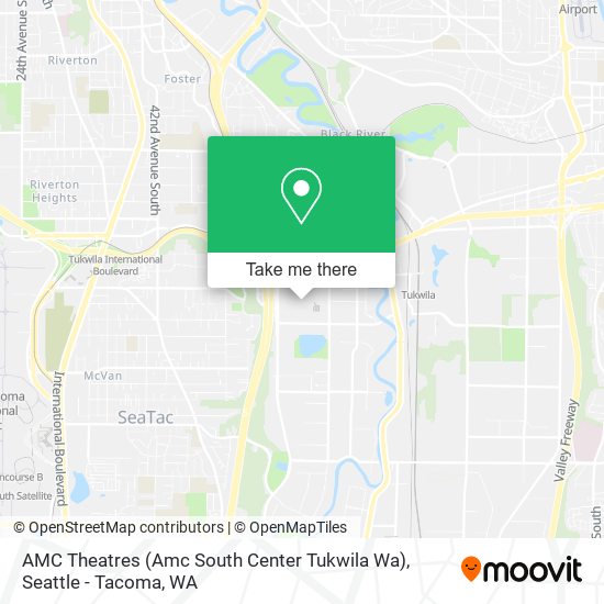 Mapa de AMC Theatres (Amc South Center Tukwila Wa)