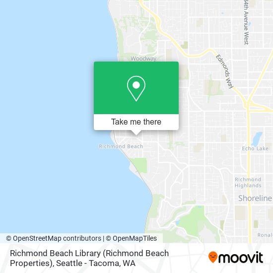 Mapa de Richmond Beach Library (Richmond Beach Properties)