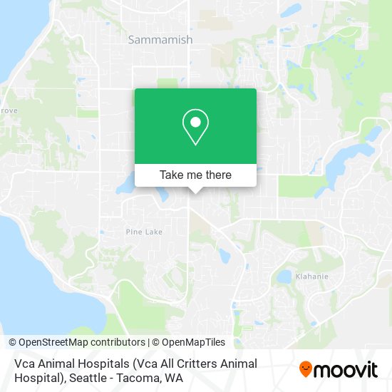 Vca Animal Hospitals (Vca All Critters Animal Hospital) map