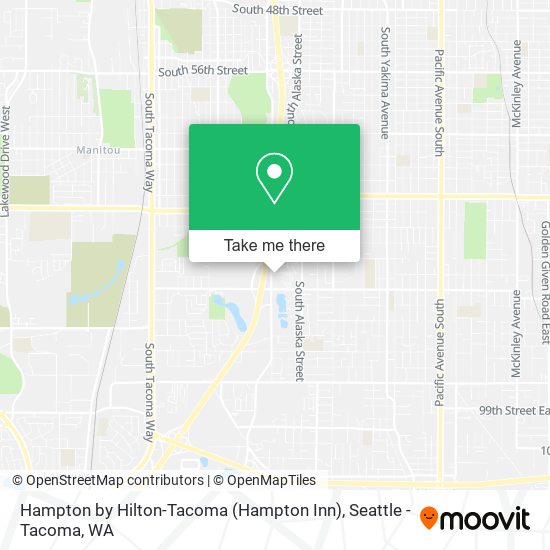 Mapa de Hampton by Hilton-Tacoma (Hampton Inn)