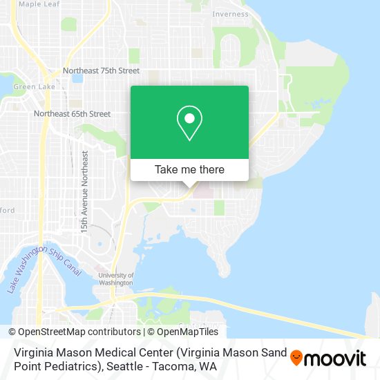 Virginia Mason Medical Center (Virginia Mason Sand Point Pediatrics) map