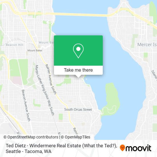 Ted Dietz - Windermere Real Estate (What the Ted?) map