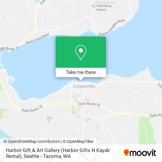 Mapa de Harbor Gift & Art Gallery (Harbor Gifts N Kayak Rental)