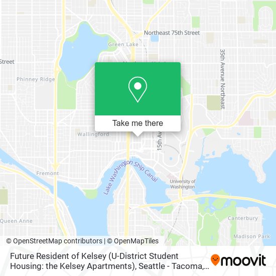 Mapa de Future Resident of Kelsey (U-District Student Housing: the Kelsey Apartments)