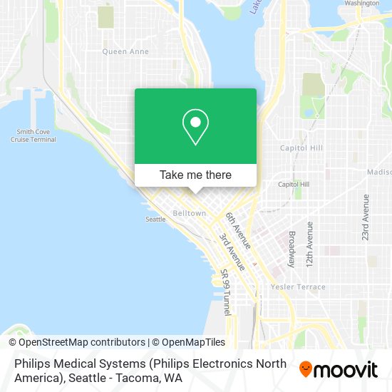 Mapa de Philips Medical Systems (Philips Electronics North America)