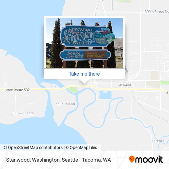 Mapa de Stanwood, Washington