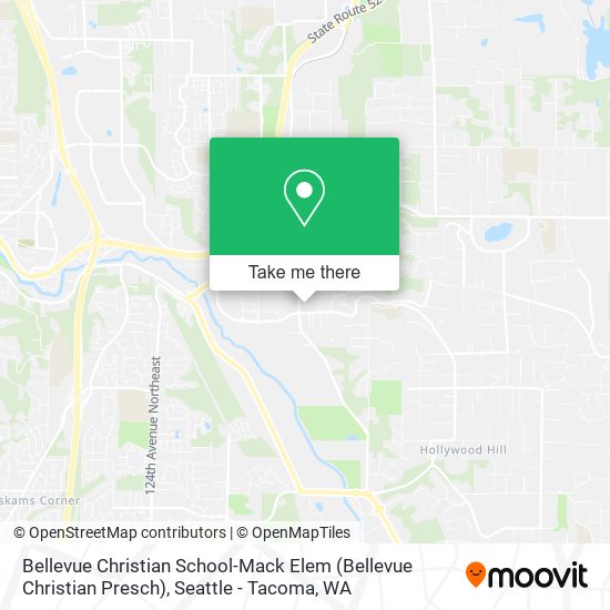 Mapa de Bellevue Christian School-Mack Elem (Bellevue Christian Presch)