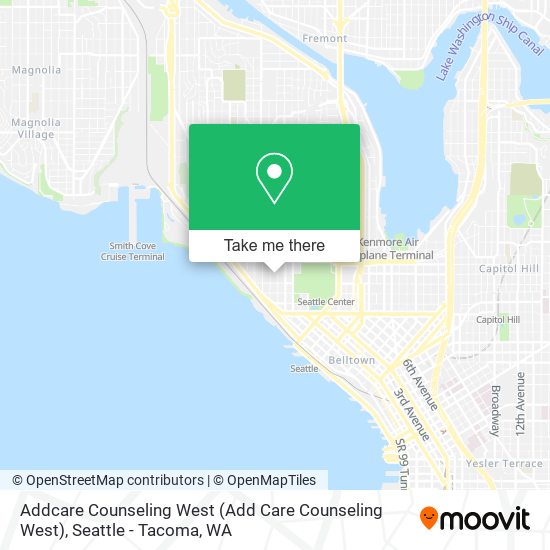 Mapa de Addcare Counseling West (Add Care Counseling West)