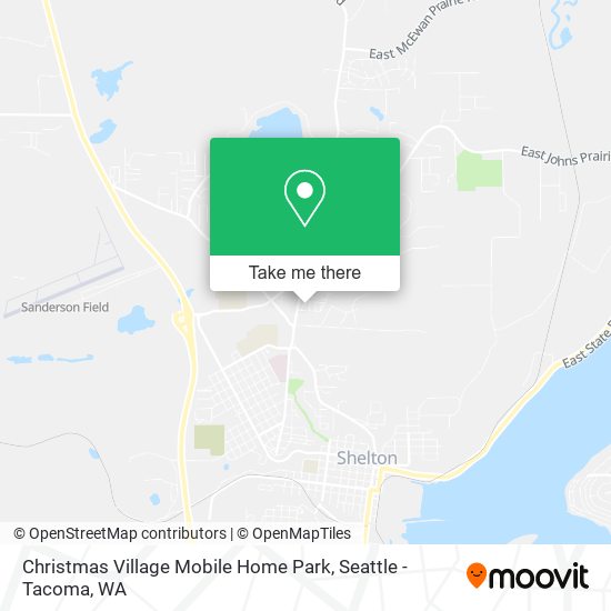 Christmas Village Mobile Home Park map