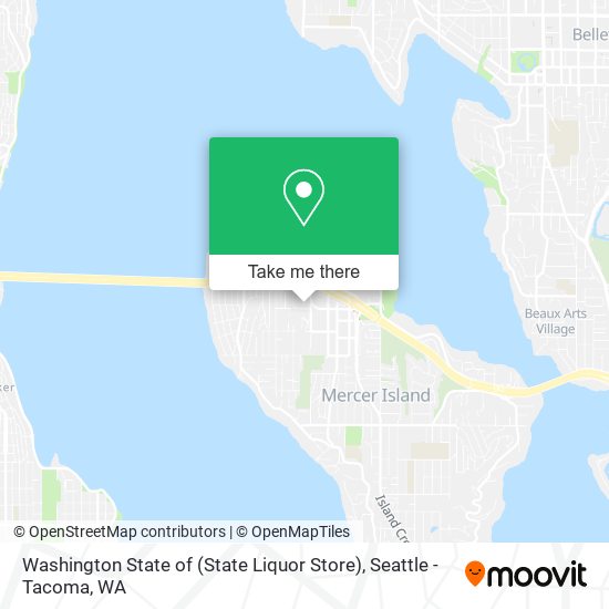 Mapa de Washington State of (State Liquor Store)