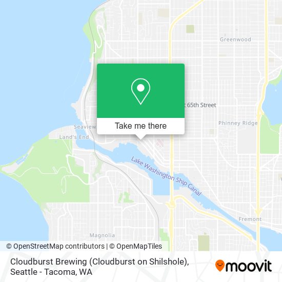 Mapa de Cloudburst Brewing (Cloudburst on Shilshole)