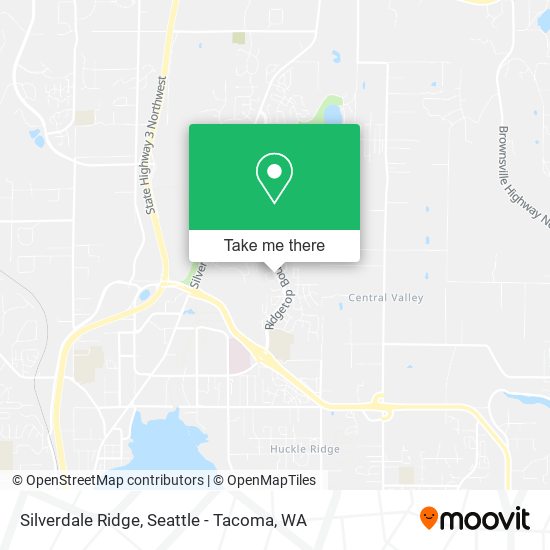 Silverdale Ridge map