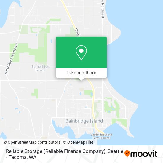 Reliable Storage (Reliable Finance Company) map