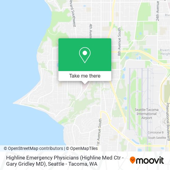 Highline Emergency Physicians (Highline Med Ctr - Gary Gridley MD) map