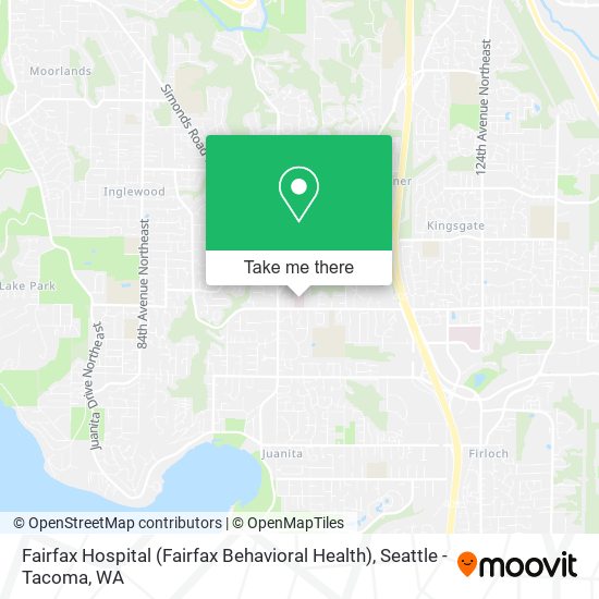 Mapa de Fairfax Hospital (Fairfax Behavioral Health)