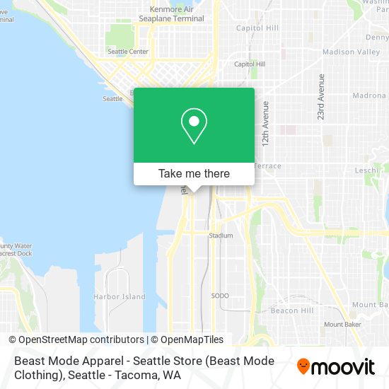 Beast Mode Apparel - Seattle Store (Beast Mode Clothing) map