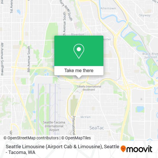 Mapa de Seattle Limousine (Airport Cab & Limousine)