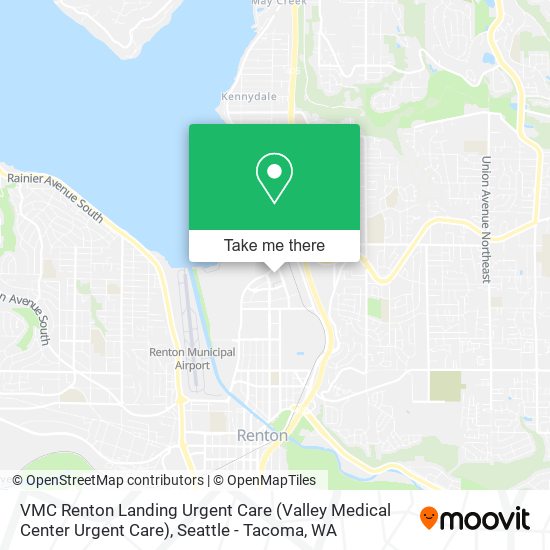 VMC Renton Landing Urgent Care (Valley Medical Center Urgent Care) map